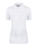 SWING OUT SISTER Amelie Cap Sleeve Polo White