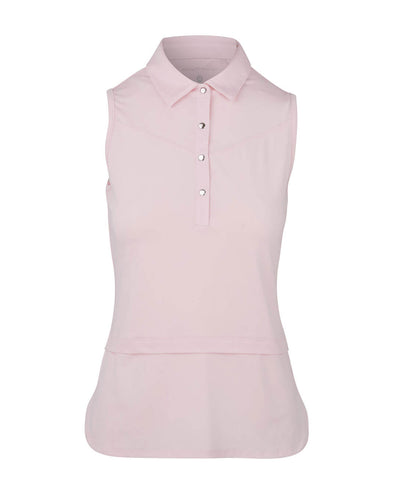 SWING OUT SISTER Amelie Sleeveless Polo Cherry Blossom
