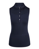 SWING OUT SISTER Amelie Sleeveless Polo Navy