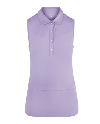 SWING OUT SISTER Amelie Sleeveless Polo Digital Lavender