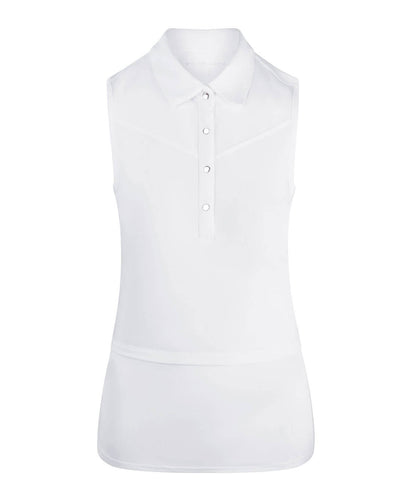 SWING OUT SISTER Amelie Sleeveless Polo White