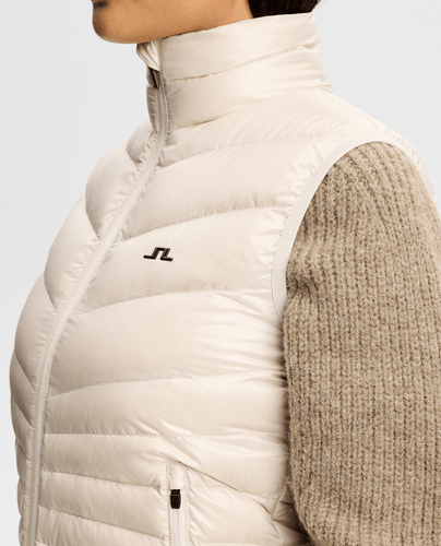 J.Lindeberg Lara Light Down Vest Moonbeam