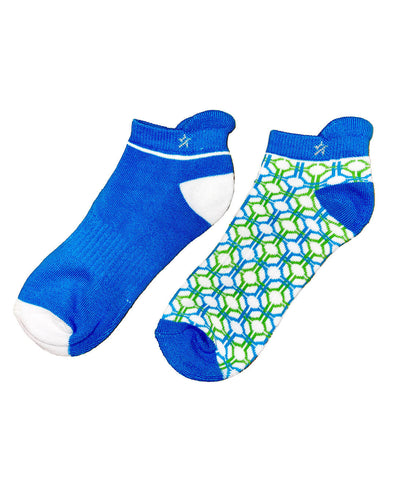 SWING OUT SISTER Bea Socks 2-pack Dazzling Blue / Emerald