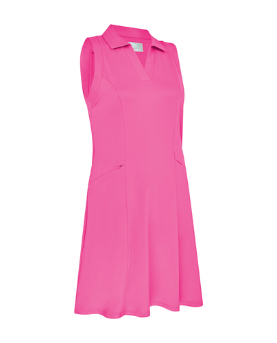 CALLAWAY Flounce Dress with mesh CGDSF160 Cheeky Pink