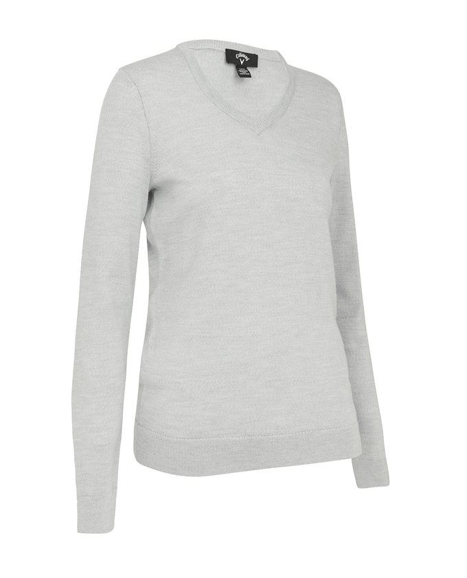 CALLAWAY V-Neck Merino Pullover CGGF80L9 Pearl Blue Heather
