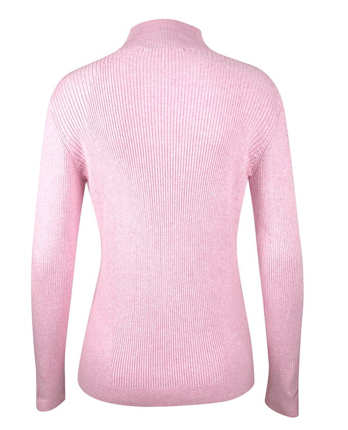 SIZE XS - CALLAWAY Knitted High Neck Sweater D022 Pink Nectar