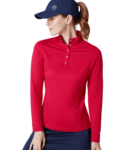 CALLAWAY Polo en Jersey Doublé au Dos en Polaire Thermique 077 Marine