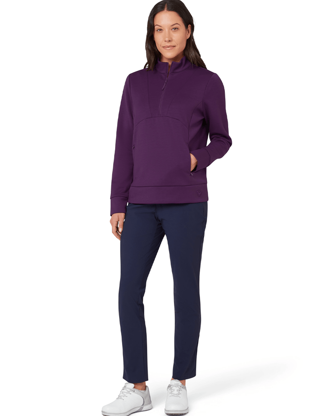 CALLAWAY 1/2 Zip Soft Touch Pullover CGKFF0H3 Gloxinia