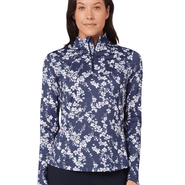 CALLAWAY Snowy Floral Winter Polo CGKFG091 Blue Depths - S / Blue Depths