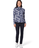 CALLAWAY Snowy Floral Winter Polo CGKFG091 Blue Depths