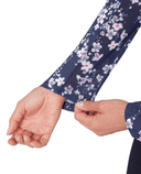 CALLAWAY Snowy Floral Winter Polo CGKFG091 Blue Depths