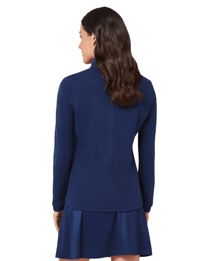 CALLAWAY Ladies Soft-Touch Full Zip Jacket CGKFG098 Dark Blue Depth
