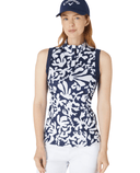 CALLAWAY Abstract Floral Sleeveless Polo CGKSF040 Navy