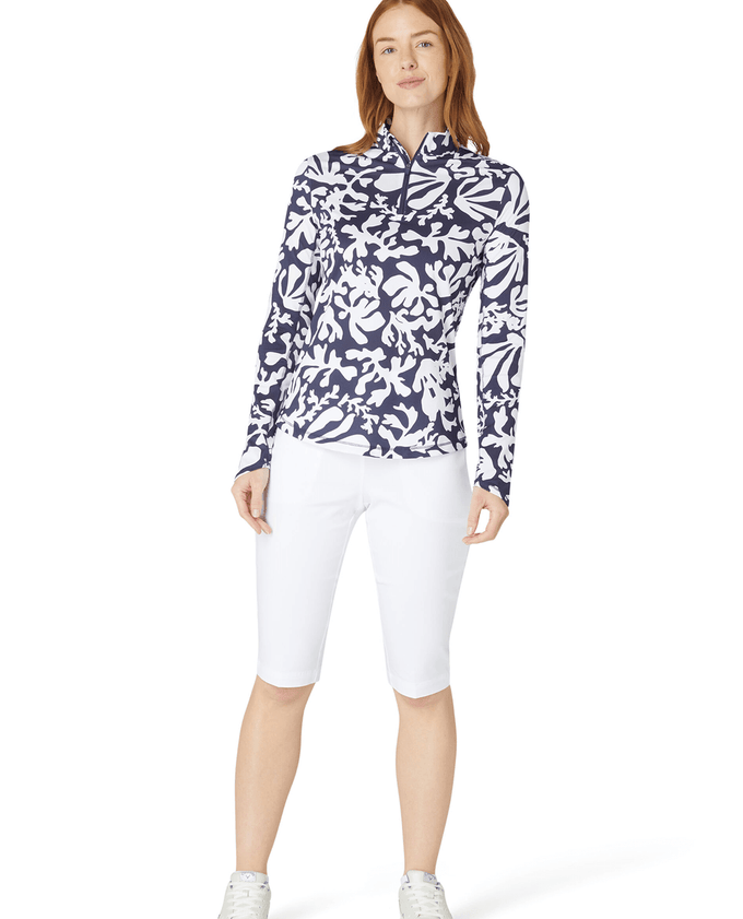 TAILLE L - Polo Floral CALLAWAY CGKSD023 Fruit Dove