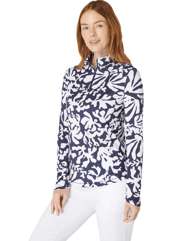 TAILLE L - Polo Floral CALLAWAY CGKSD023 Fruit Dove