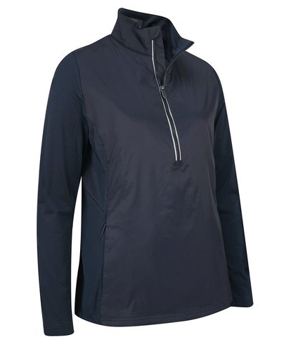 CALLAWAY Polo en Jersey Doublé au Dos en Polaire Thermique 077 Marine