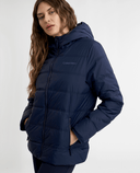 CALVIN KLEIN Athena Hooded Puffer Jacket 100 Navy