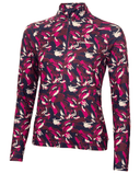 CALVIN KLEIN Dakota Quarter Zip Top 995 Print