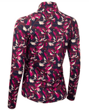CALVIN KLEIN Dakota Quarter Zip Top 995 Print