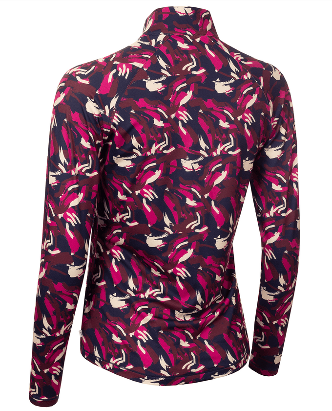 CALVIN KLEIN Dakota Quarter Zip Top 995 Print