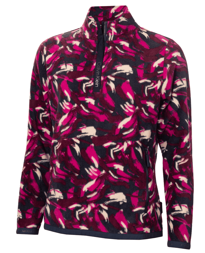 CALVIN KLEIN Tate Fleece Top 997 Print