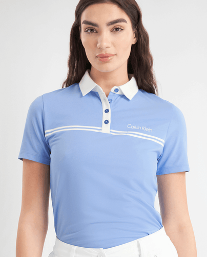 CALVIN KLEIN Polo sans manches craquelé 783 Orchidée