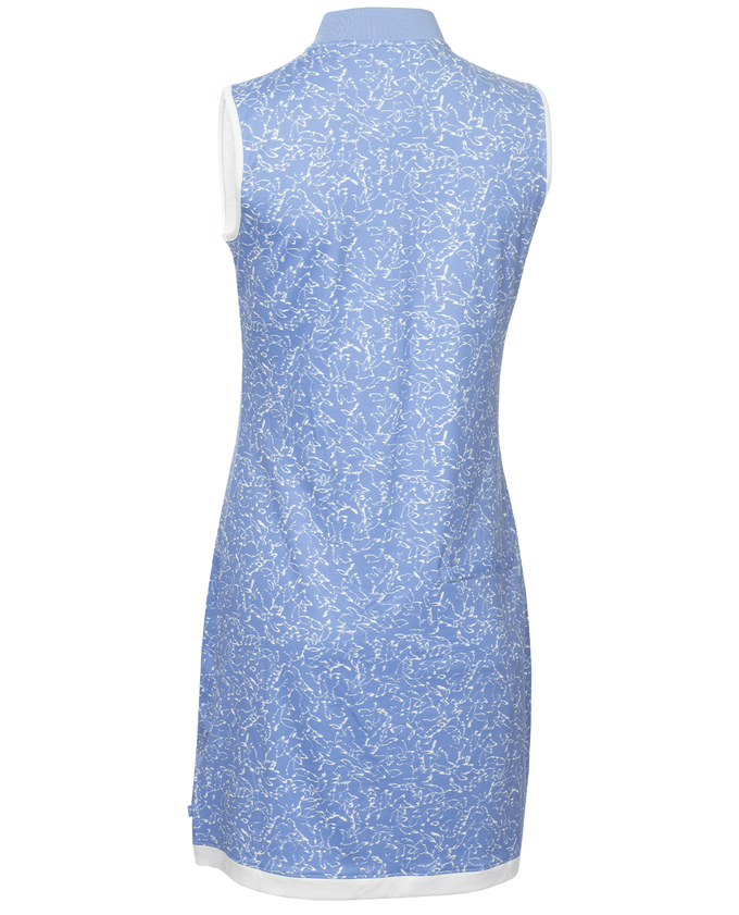 CALVIN KLEIN Harmony Printed Dress 970 Cornflower