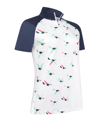 TAILLE L - Polo Floral CALLAWAY CGKSD023 Fruit Dove