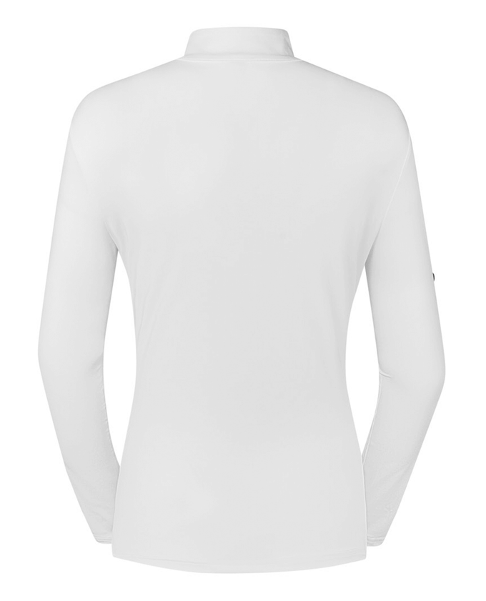 PURE GOLF Tranquility Mid-Zip Top 443 White