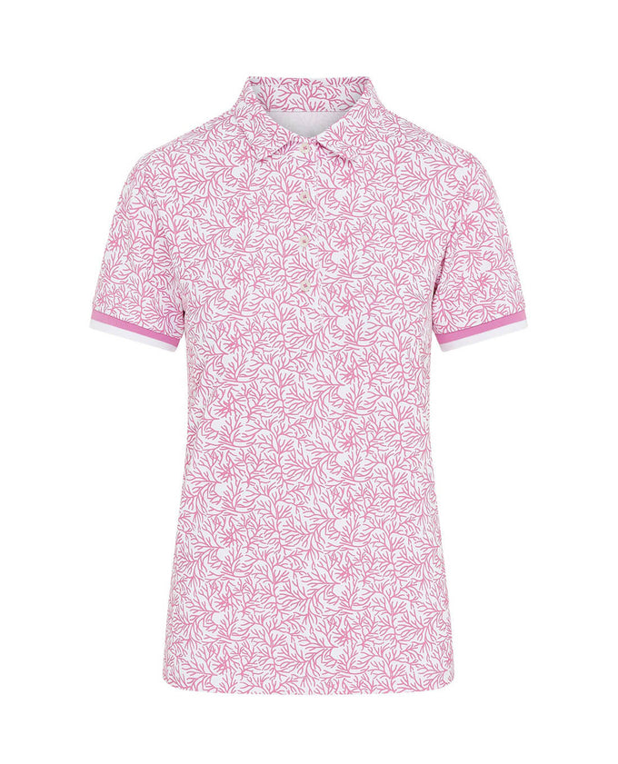 SWING OUT SISTER Dior Elite Cap Sleeve Polo Coral Whisper