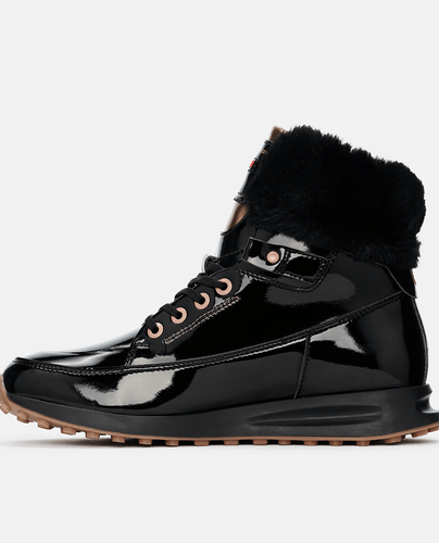 DUCA DEL COSMA Francesca Waterproof Golf Boot Black/Rose Gold