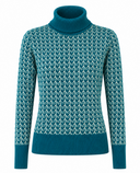 SWING OUT SISTER Donna Knit Roll Neck Megabyte Teal