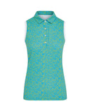 SWING OUT SISTER Dior Elite Sleeveless Polo Ocean Bloom