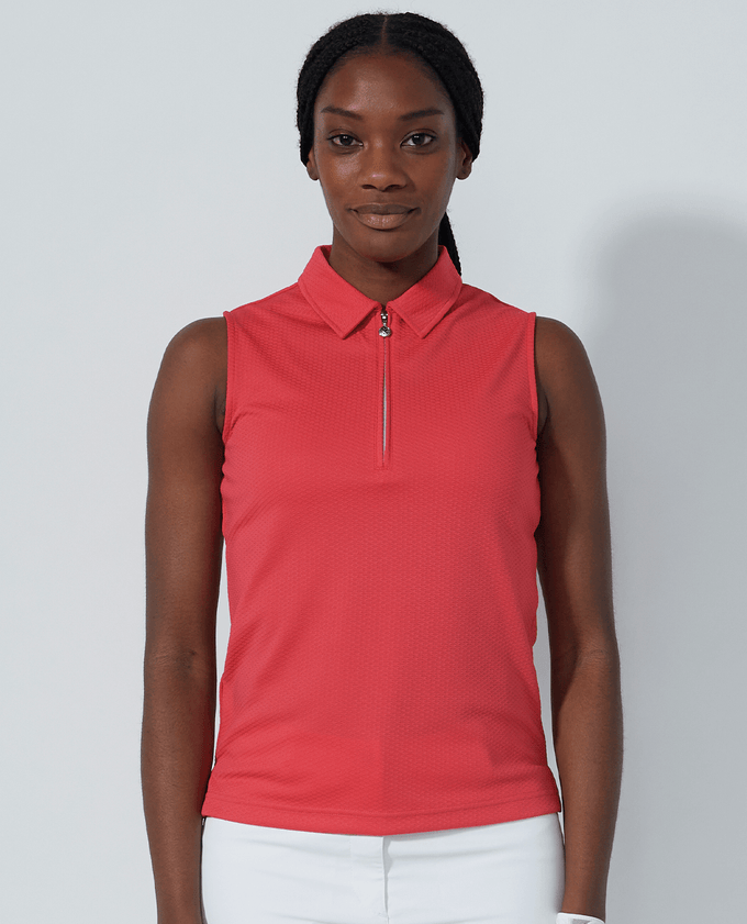 DAILY SPORTS Peoria Sleeveless Polo 009 Intense Coral