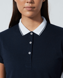 DAILY SPORTS Candy Cap Sleeve Polo 105 Navy