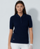 DAILY SPORTS Madelene Cashmere Knitted Polo 273 Navy