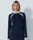 DAILY SPORTS Sculpt Long Sleeve Polo 407 Navy