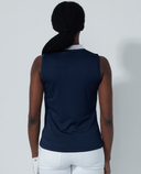 DAILY SPORTS Match Sleeveless Polo 412 Navy