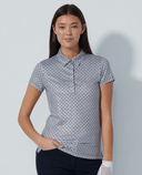 DAILY SPORTS Sheermotion Cap Sleeve Polo 415 Mosaic Medley