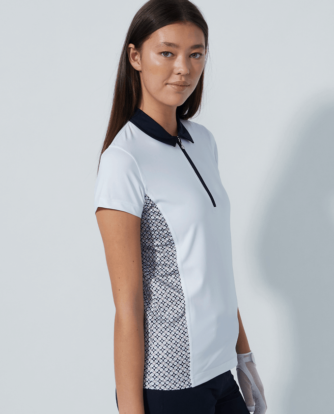 DAILY SPORTS Edge Cap Sleeve Polo 423 Mosaic Medley