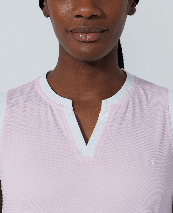 DAILY SPORTS Massy Loose Sleeveless Polo 434 Pink