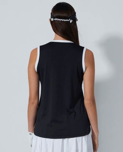 DAILY SPORTS Massy Loose Sleeveless Polo 434 Black