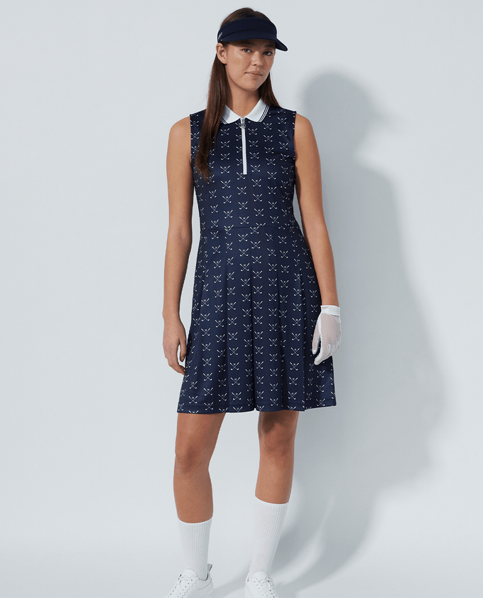 DAILY SPORTS Clubs Sleeveless Dress 456 Navy