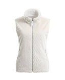 CHERVO Ersilia Faux-fur Reversible Vest Panama White