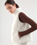 CHERVO Ersilia Faux-fur Reversible Vest Panama White