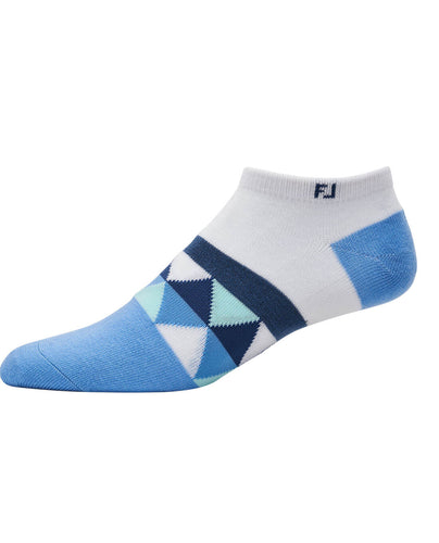FootJoy ProDry Womens Low Cut Patterned Socks 18195 Blue
