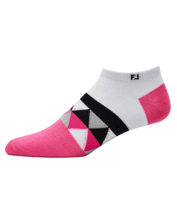 FootJoy ProDry Womens Low Cut Patterned Socks 18196 Hot Pink