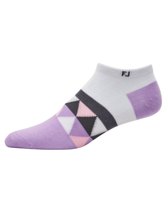 FootJoy ProDry Womens Low Cut Patterned Socks 18198 Purple