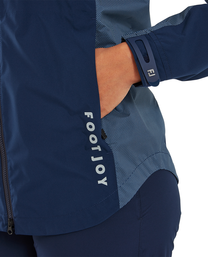 FOOTJOY HydroLite X Womens Waterproof Jacket Navy Dot