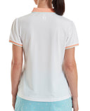 FOOTJOY Cap Sleeve Polo 39368 White / Desert Peach